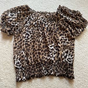 Michael Kors Leopard Top